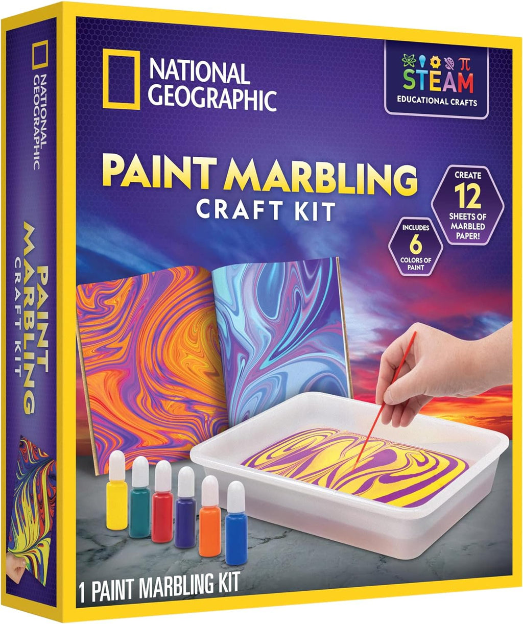Kit de manualidades de pintura marmoleado de National Geographic pa...