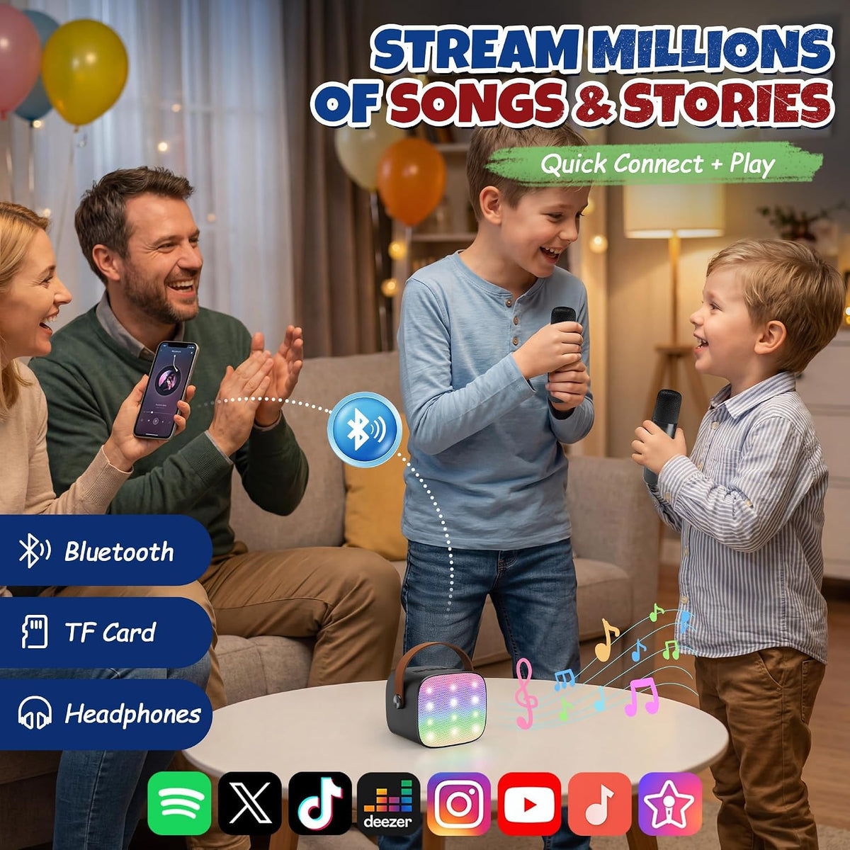 YLL Máquina de karaoke para niños y adultos, regalos de cumpleaños...