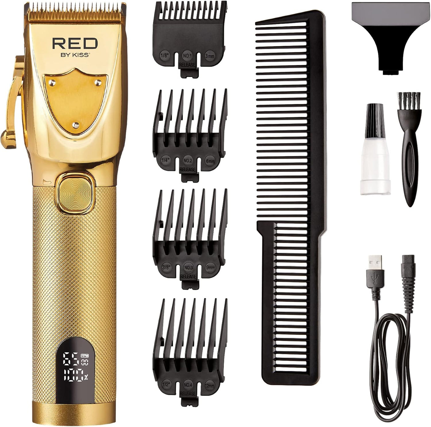 RED by Kiss Cortadora de pelo inalámbrica, recortadora de pelo para...
