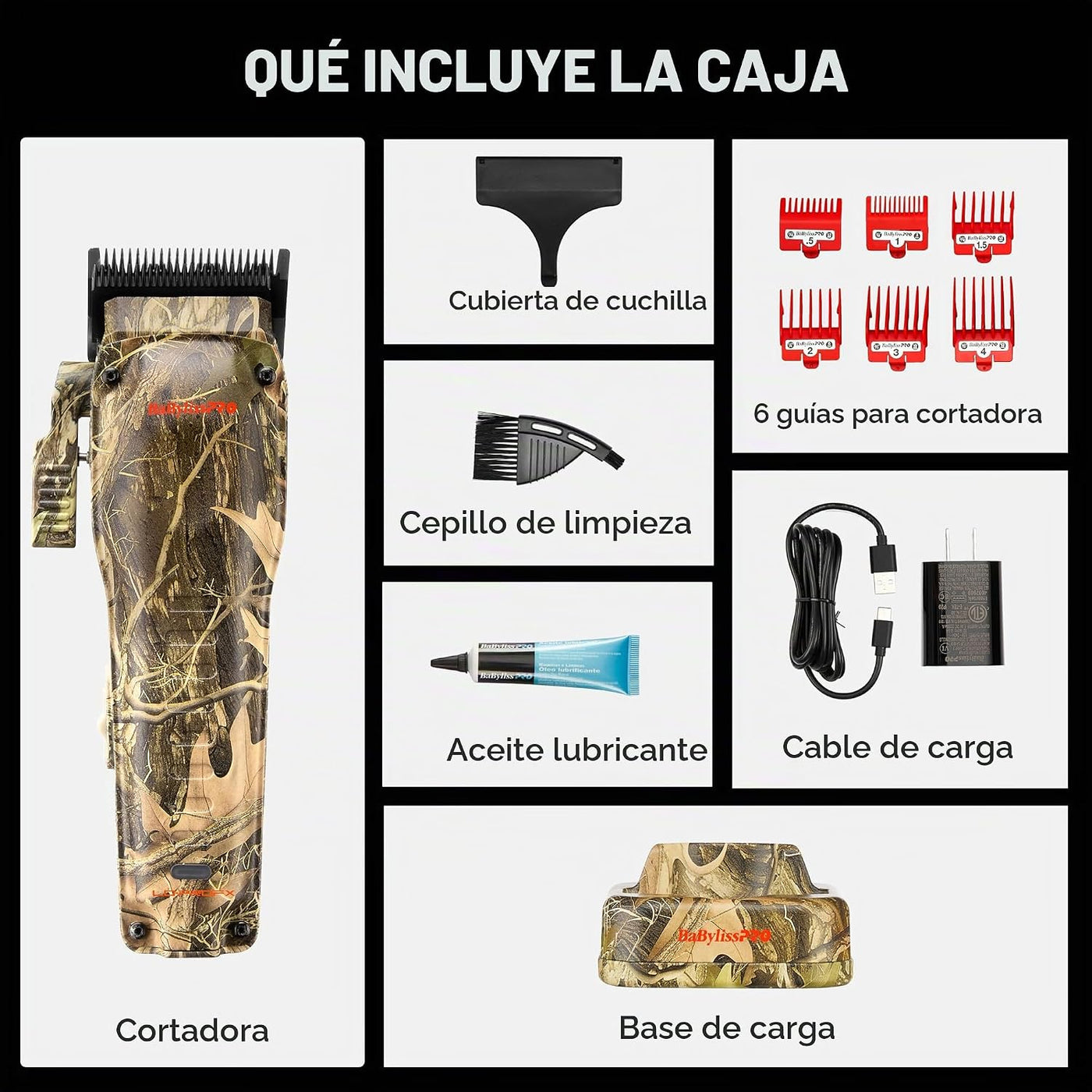 BaBylissPRO Cortadora compacta LO-PROFX de alto rendimiento para ca...