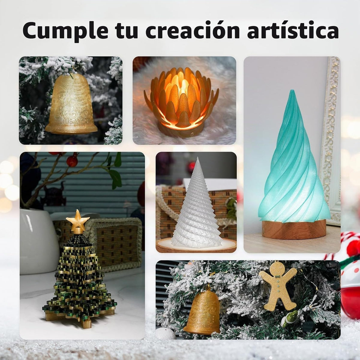 AMOLEN Filamento de impresora 3D Glitter PLA de 1.75 mm Filamento b...