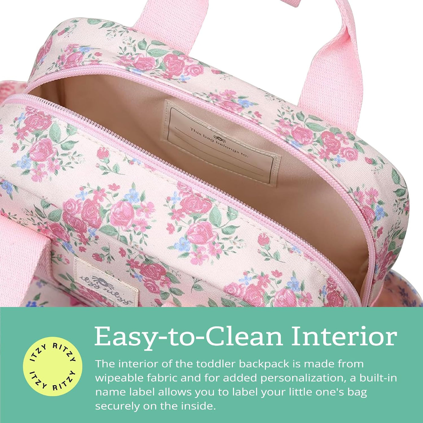Itzy Ritzy - Mochila para niños - Bolso para guardería - Cuenta con...