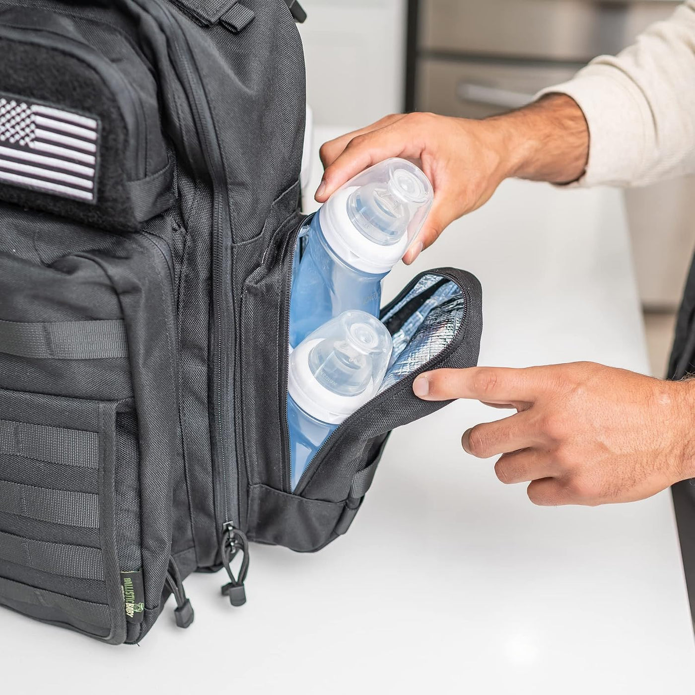 Bolsa de pañales para papá, mochila militar estilo Molle, hecha de...