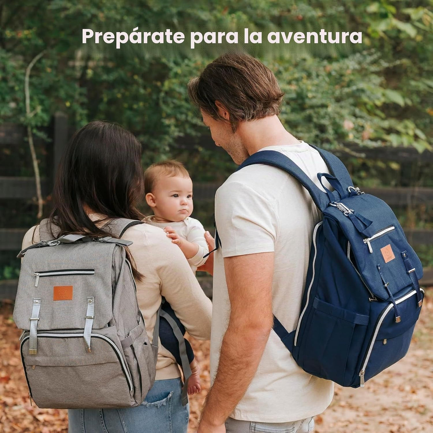 KeaBabies Mochila para pañales para bebé con cambiador, grande (azu...