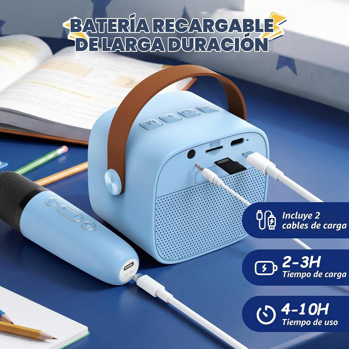 YLL Máquina de karaoke para niños, los mejores regalos de cumpleaño...