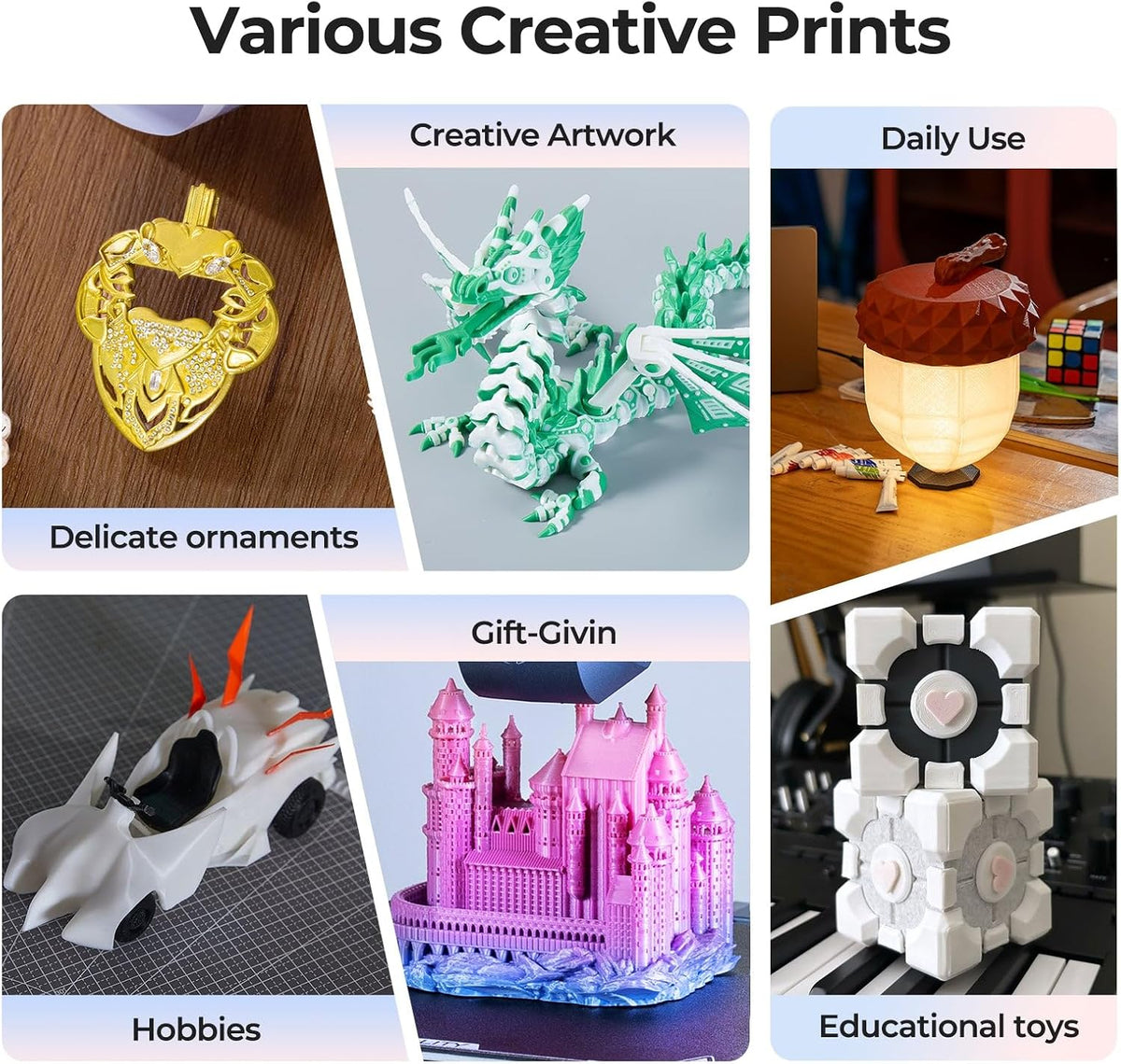 Creality Filamento para impresora 3D de 1.75 mm, filamento PLA+ de...