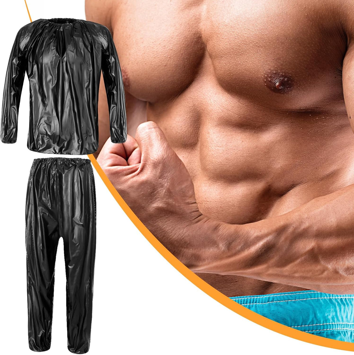 Cozypower Traje de sauna de tamaño con bolsa de almacenamiento con...