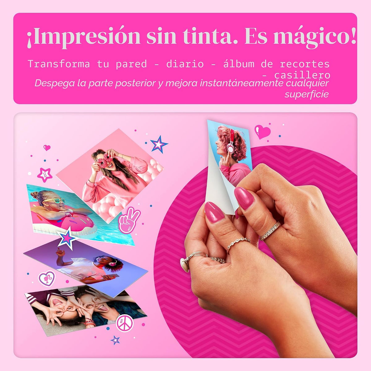 Kodak Paquete de inicio Barbie Printomatic a todo color de impresió...