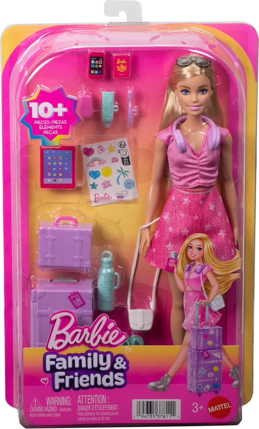 Barbie, Familia y amigos Malibu Limitless Adventure Blonde Fashion...