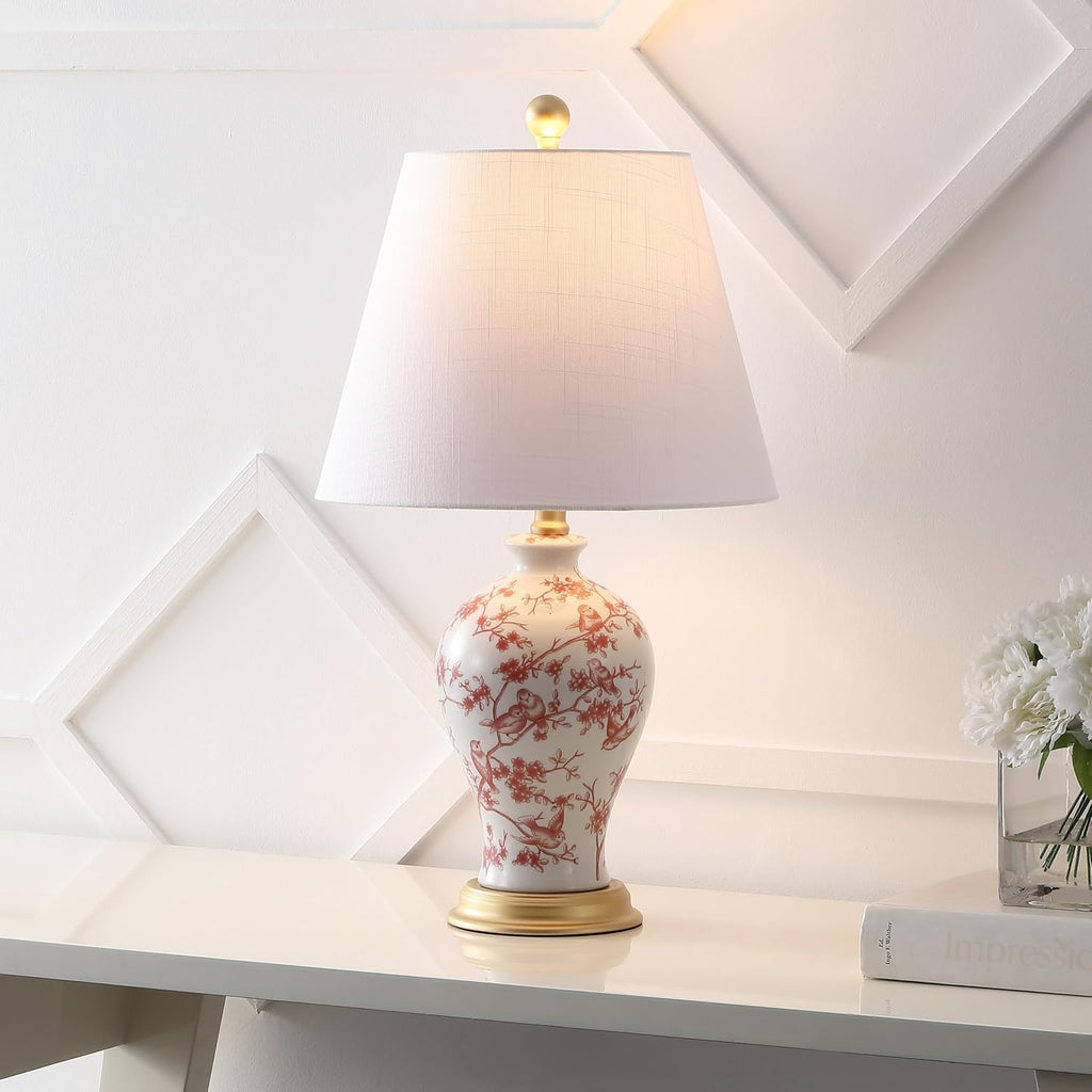 JONATHAN Y JYL3009C Grace 24" lámpara de mesa LED de cerámica\/...
