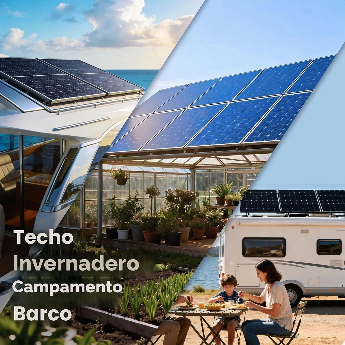 JJN Los paneles solares de 100 vatios, 10BB monocristalino 12V el 2...