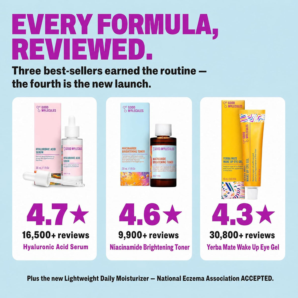 Good Molecules The Daily Essentials Set de cuidado de la piel de 4...