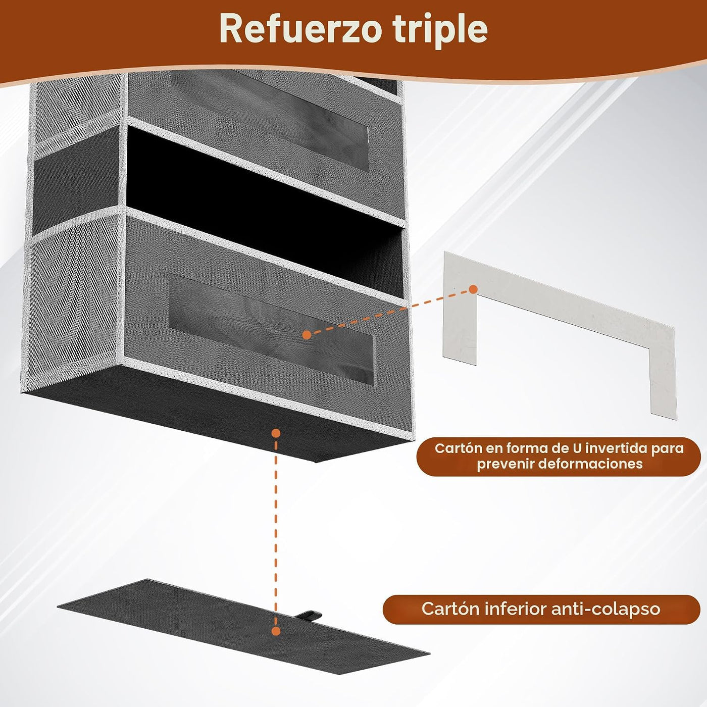 XyVoltic Organizador de almacenamiento de 5 niveles sobre la puerta...