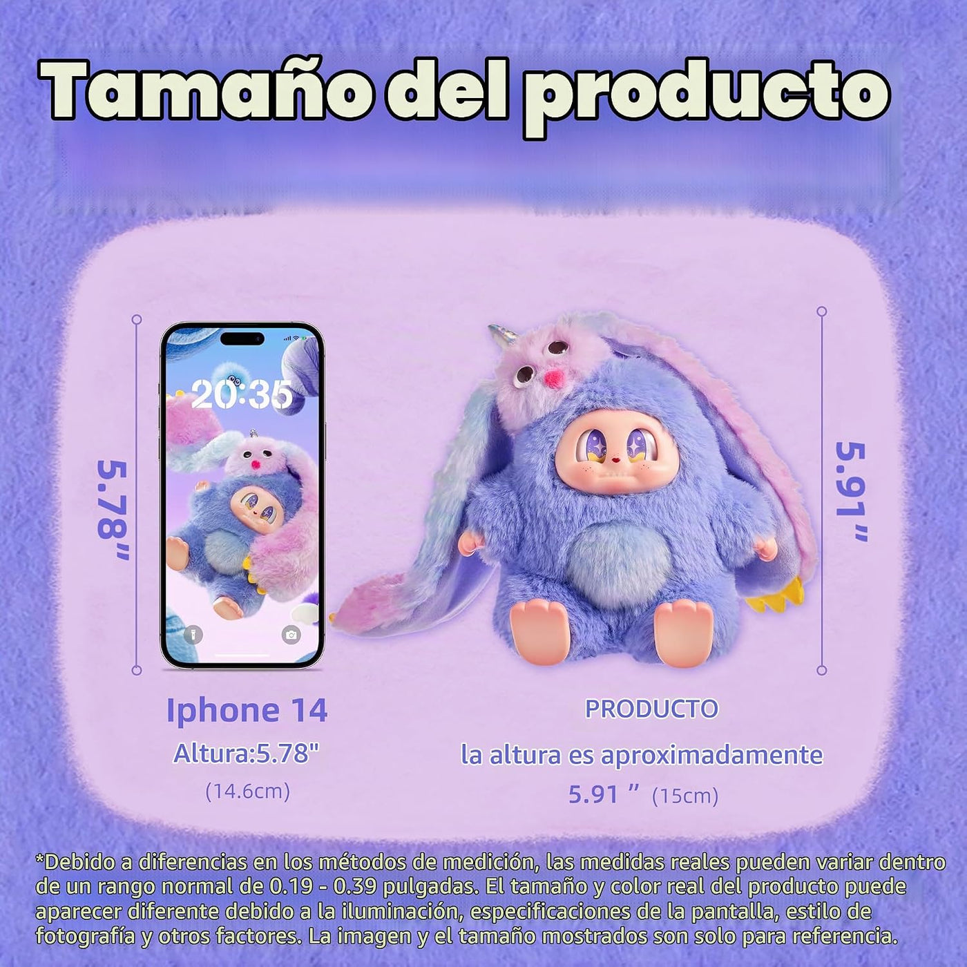 POP JOY Peluche Blindbox Monster Cupa - Llavero de peluche (al azar...