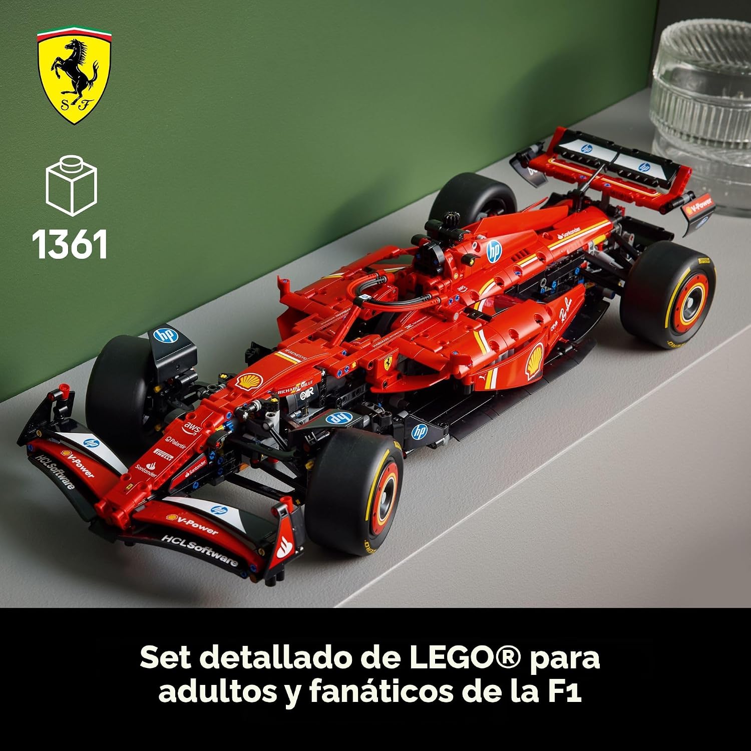 LEGO Technic Ferrari SF-24 F1 - Kit de construcción para adultos, m...
