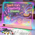 Lumiboard Tablero de dibujo LED con 13 efectos de luz, tablero de n...