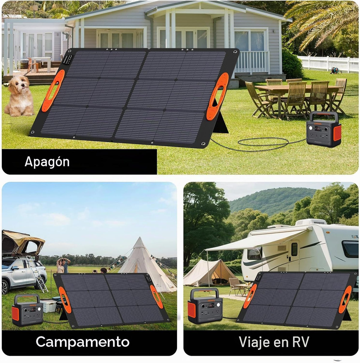 SOKIOVOLA N-Type 16BB 100W Panel solar portátil 18V ETFE Cargador s...