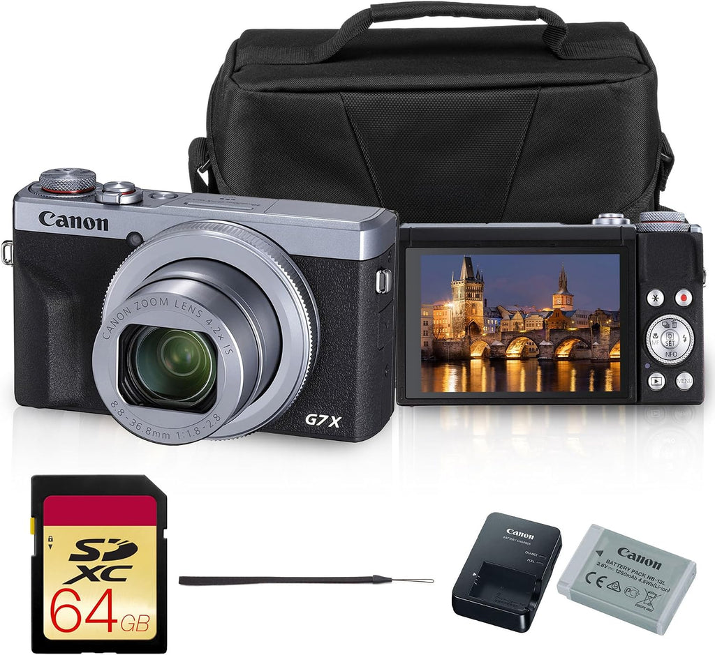 Canon PowerShot - Cámara digital G7 X Mark III (plateado) Sensor de...