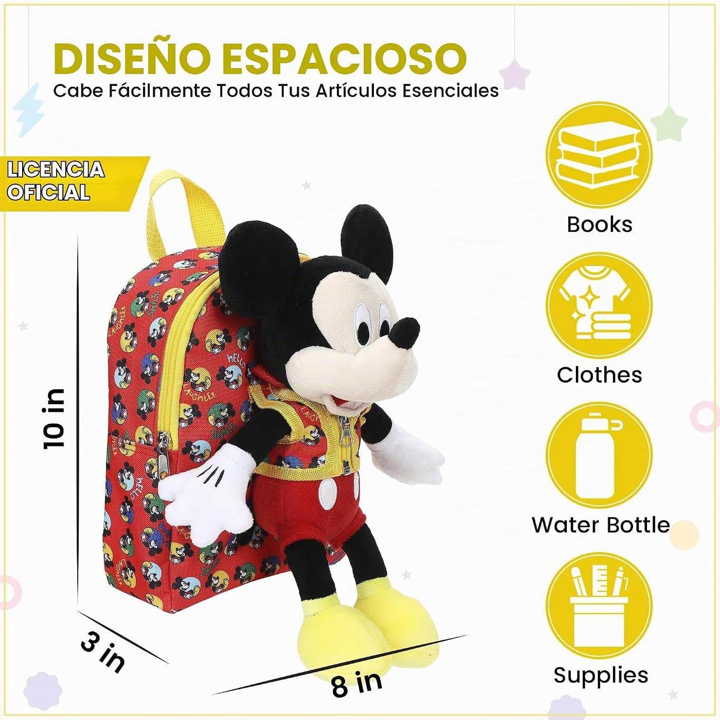 Bioworld Mini mochila, Preescolar Mickey Mouse