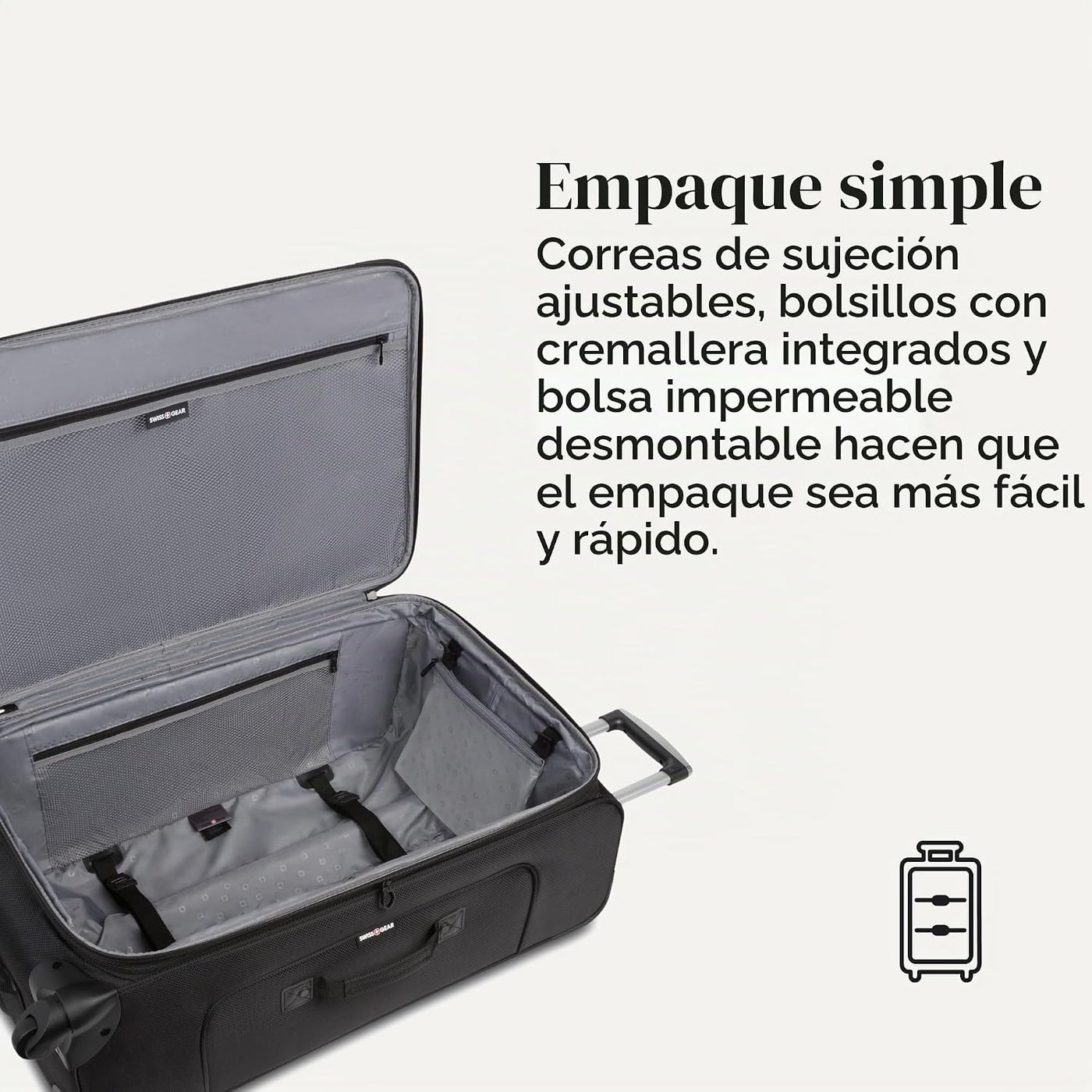 SwissGear Sion de Lado Blando Expandible, Negro