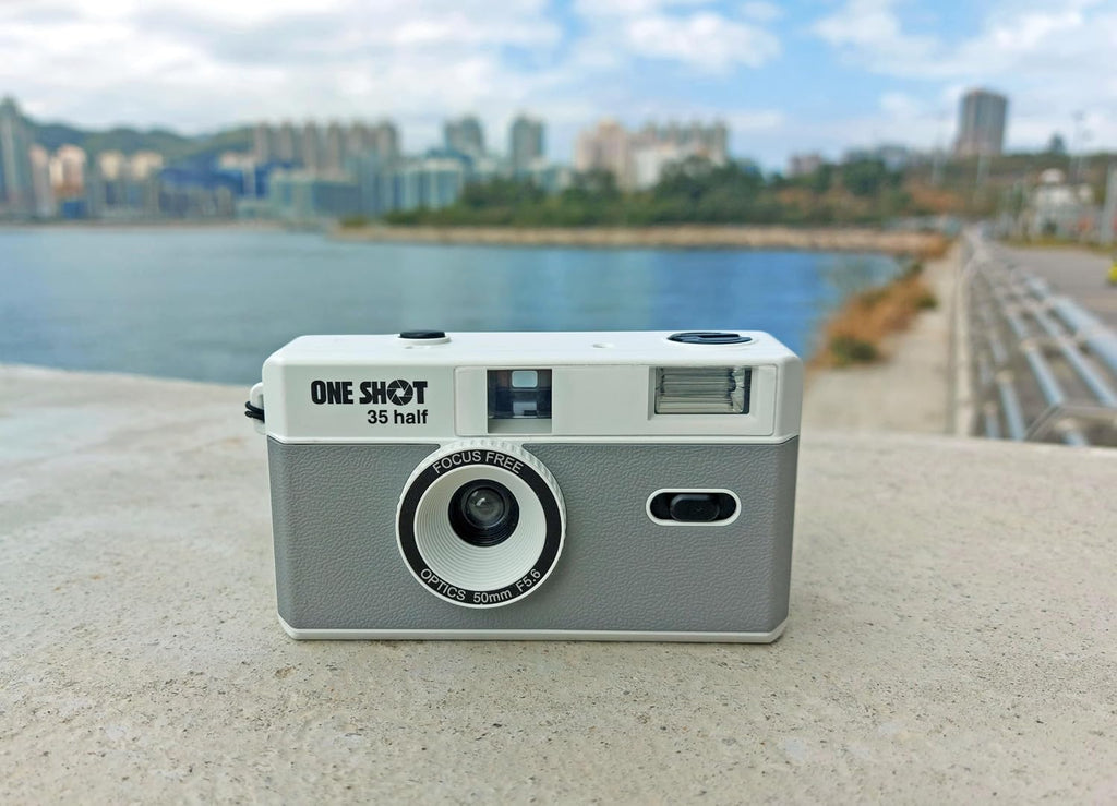 1 Shot Cámara de película de apuntar y disparar de 35mm, cámara ret...