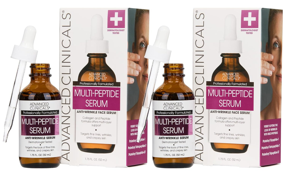 Advanced Clinicals Suero multipéptido para la cara | Suero facial d...