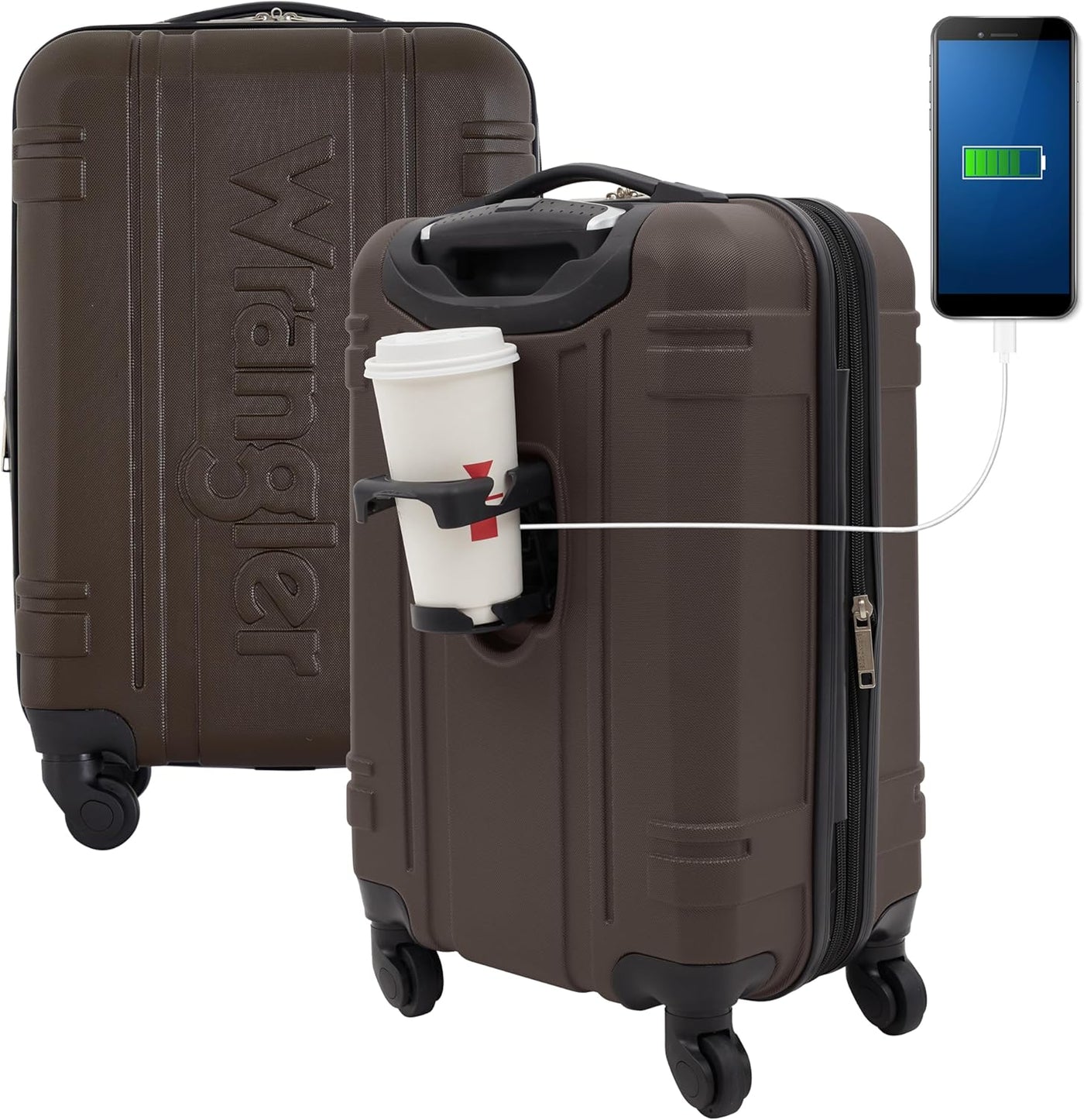 Wrangler Equipaje de mano rígido astral de 20", cedro
