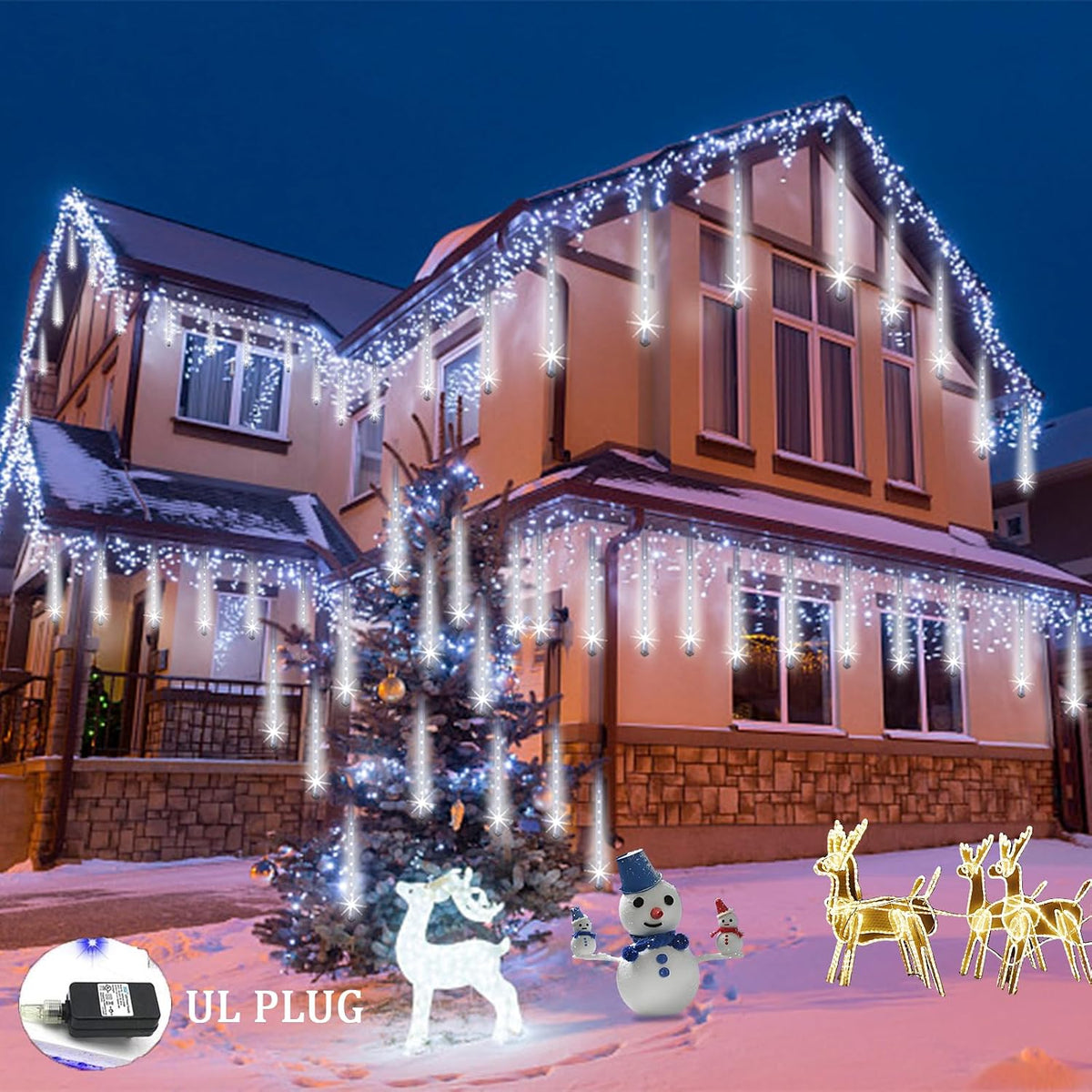 Weepong Luces de Navidad para Exteriores Certificadas UL Luces de L...