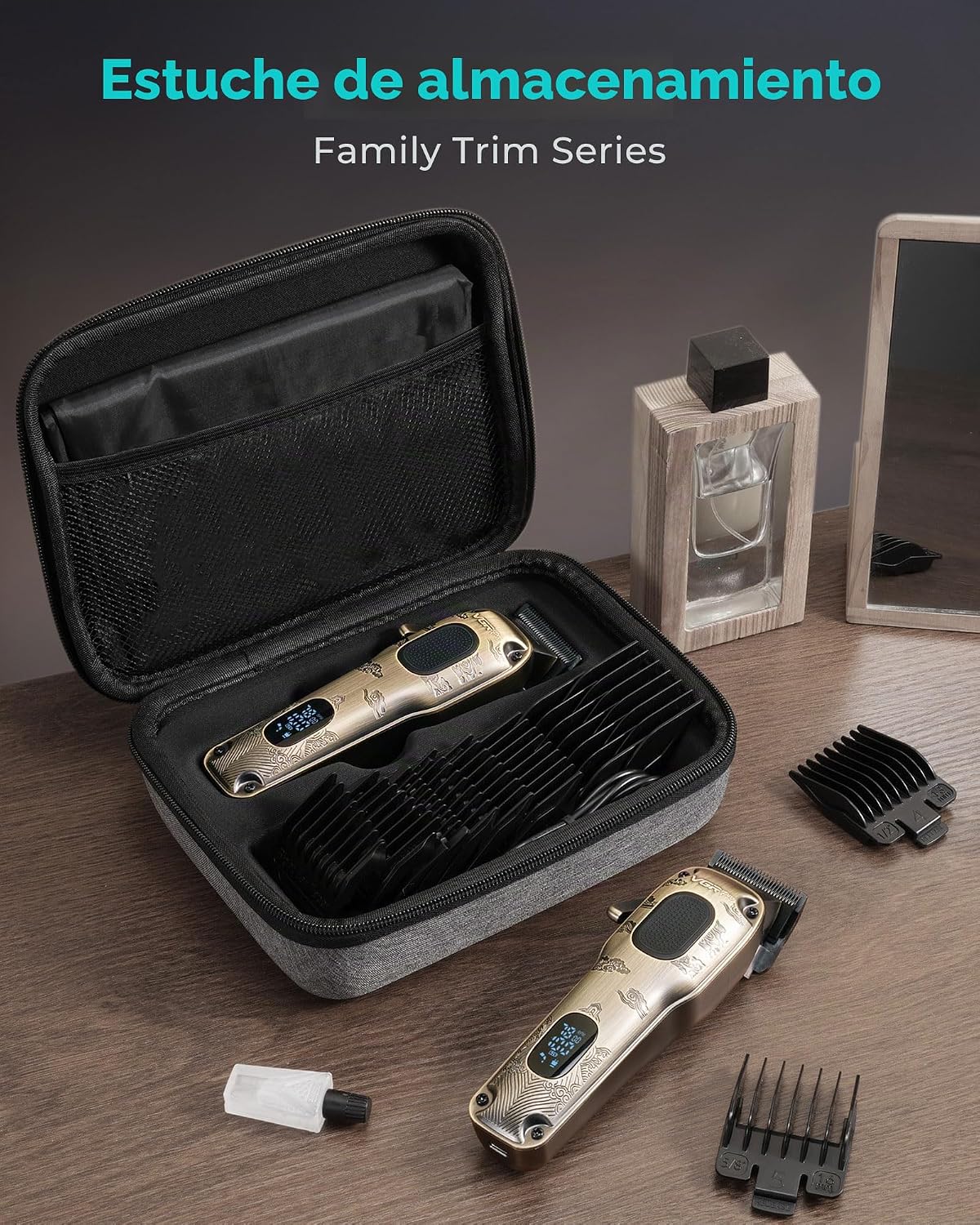 VGRPRO Cortapelos para hombre profesional, inalámbrico y con cable...