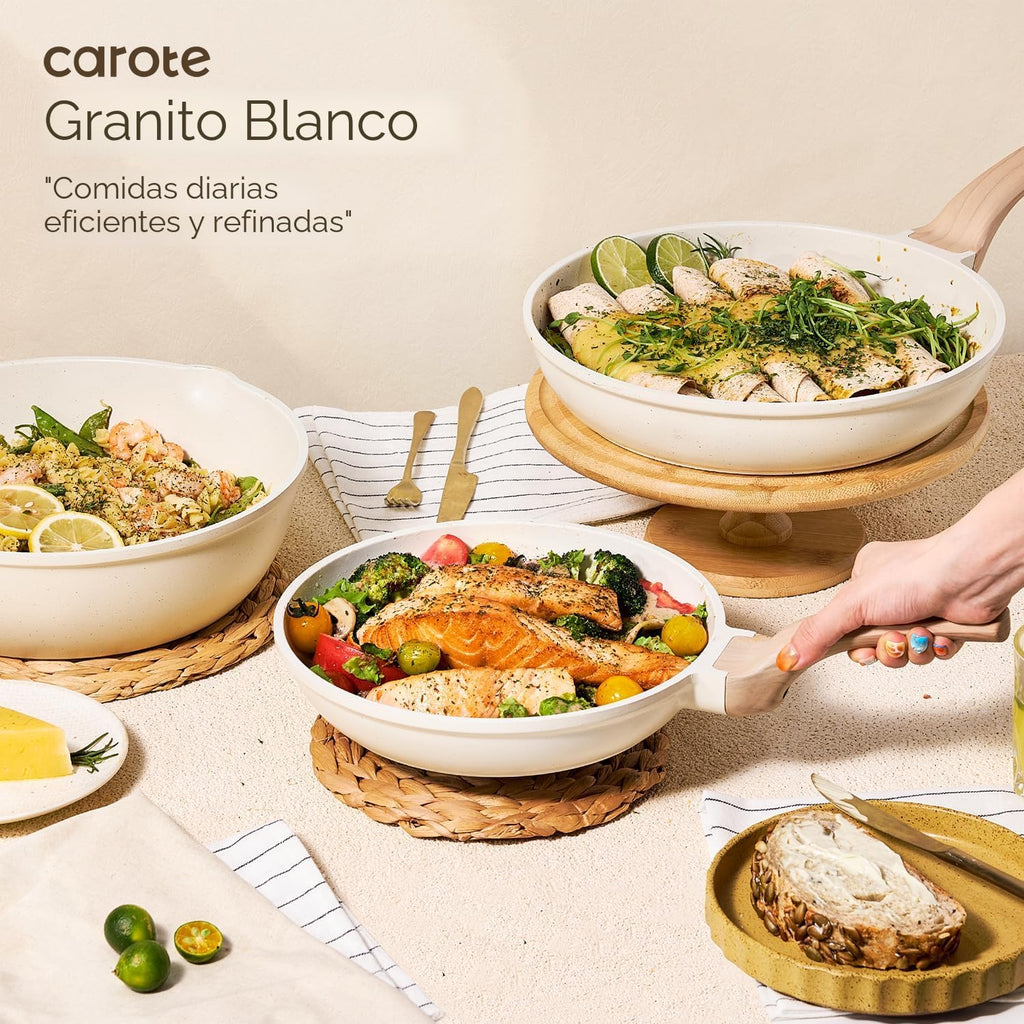 CAROTE - Juego de ollas y sartenes, juegos de utensilios de cocina...