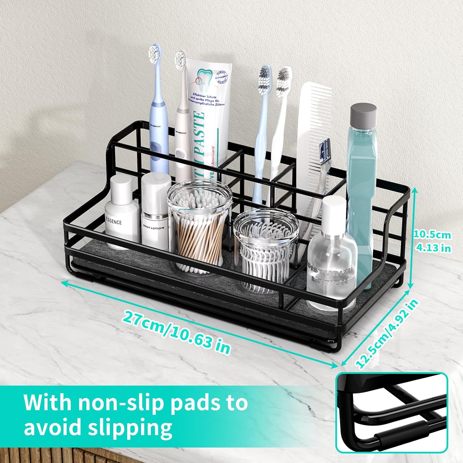 Portacepillos de dientes HapiRm para baño - Organizador de mostrado...