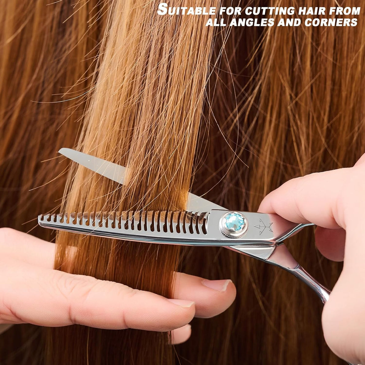 Fengliren Tijeras de adelgazamiento de corte de pelo profesional de...