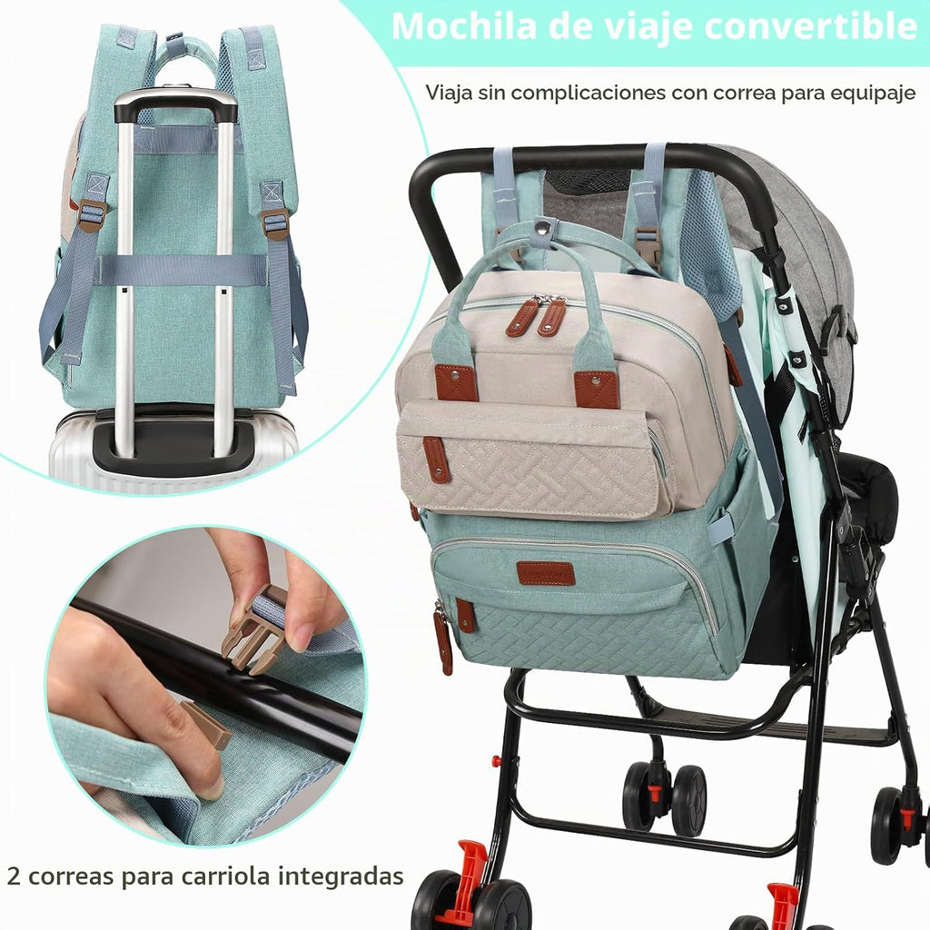 Legestori Mochila para pañales, bolsa de pañales para bebé niña con...