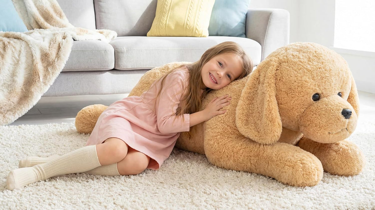 IKASA Juguete de peluche gigante de Labrador de 43 pulgadas, cachor...