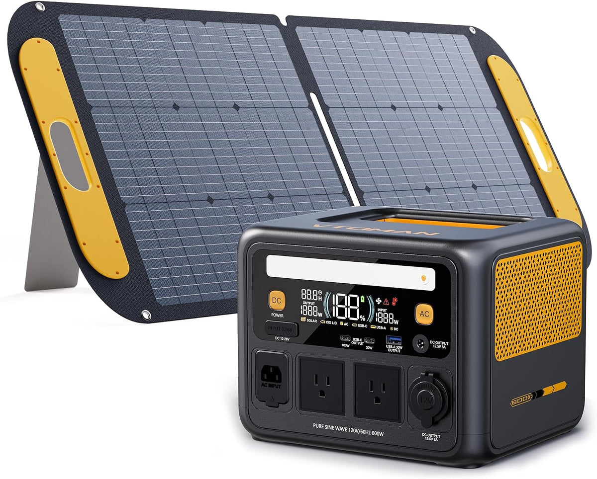 VTOMAN Jump 600X 600W Estación de energía portátil con panel solar...