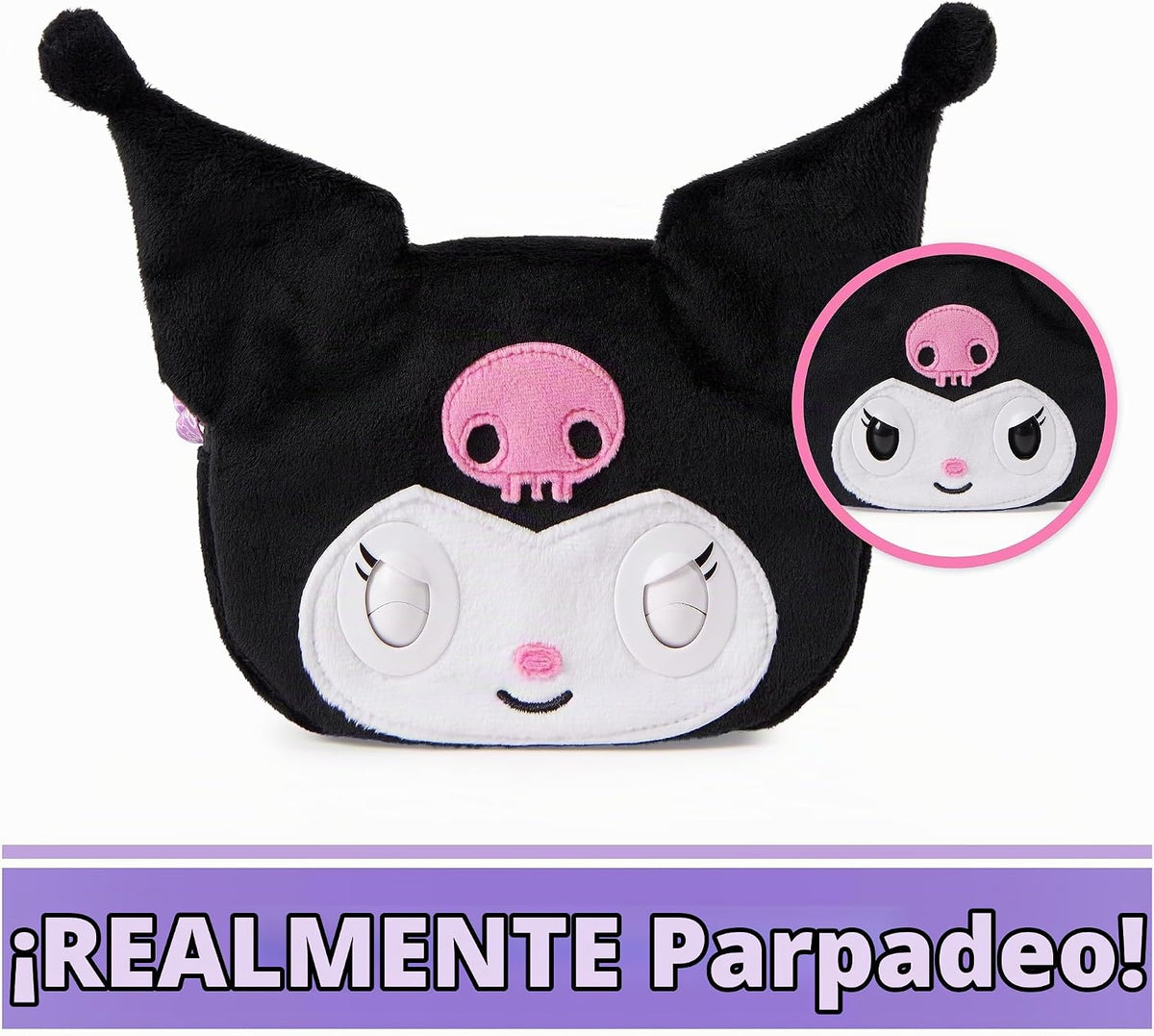 Purse Pets Sanrio Kuromi - Bolso cruzado interactivo para mascotas,...