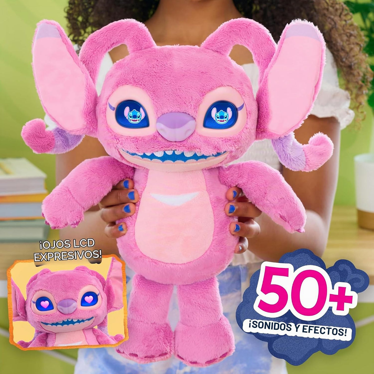 Peluche interactivo Disney Stitch Angel Many Moods, más de 50 sonid...