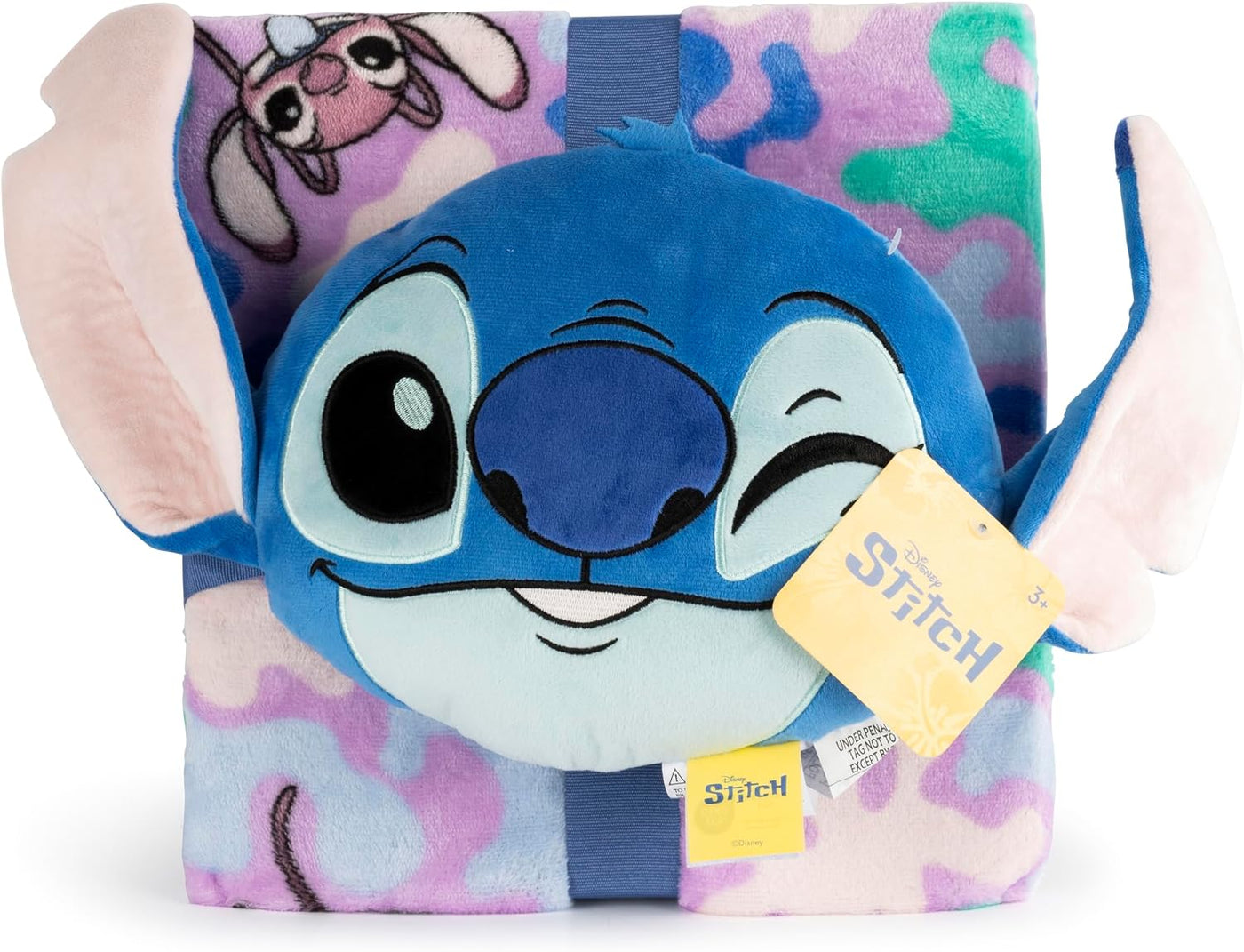Jay Franco Disney Lilo and Stitch Nogginz - Juego de manta y almoha...