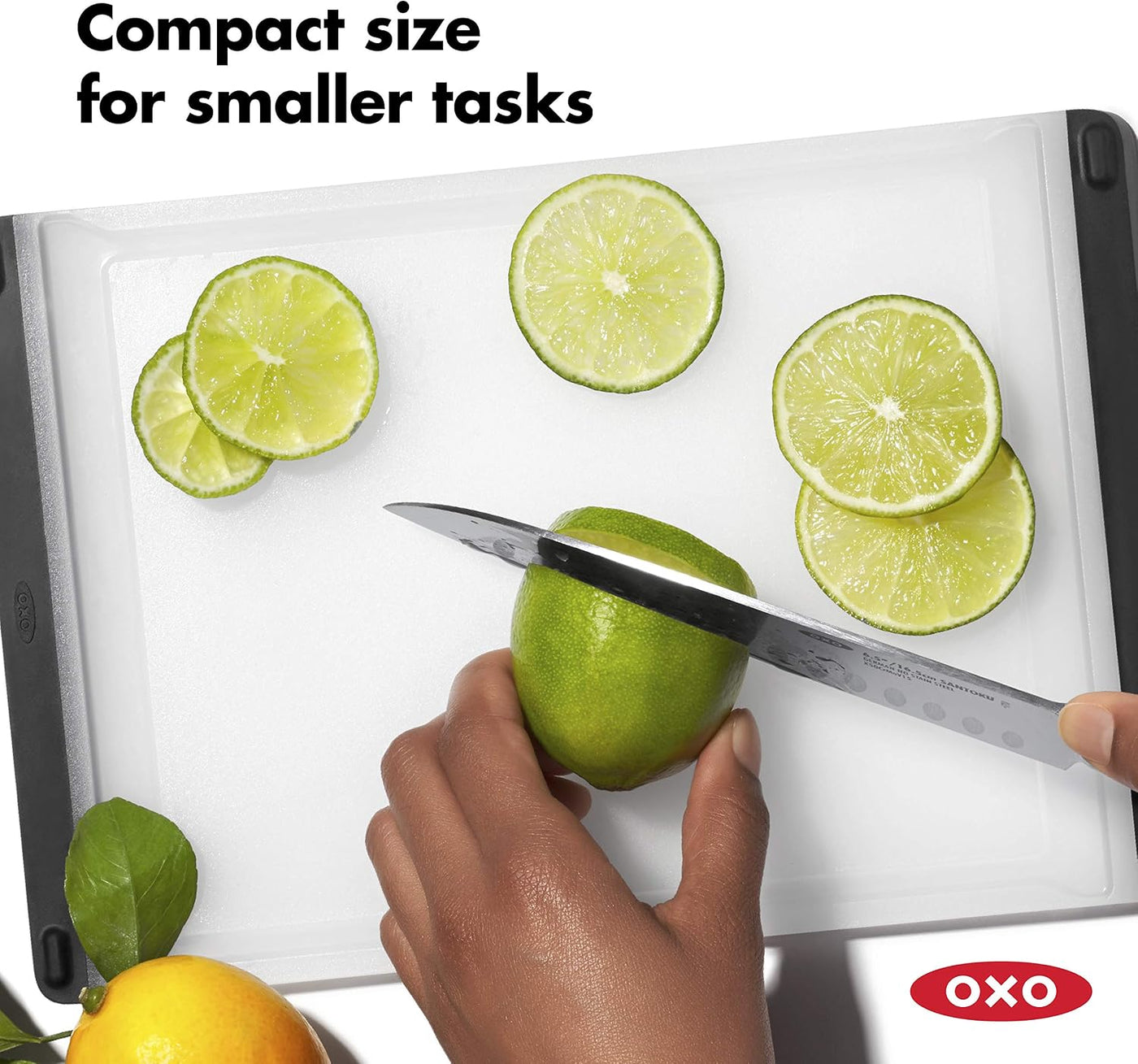 OXO Good Grips - Tabla de cortar de plástico para preparación | Sup...