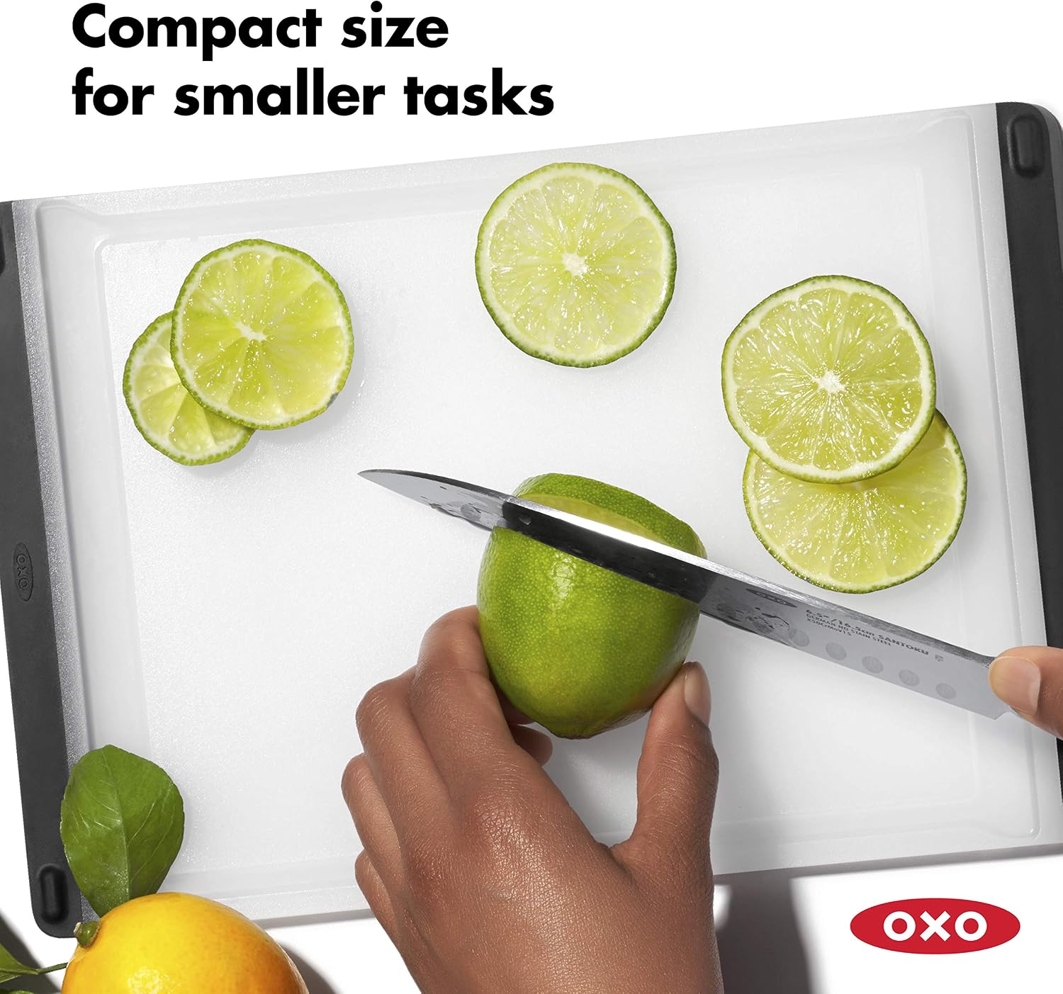 OXO Good Grips - Tabla de cortar de plástico para preparación | Sup...