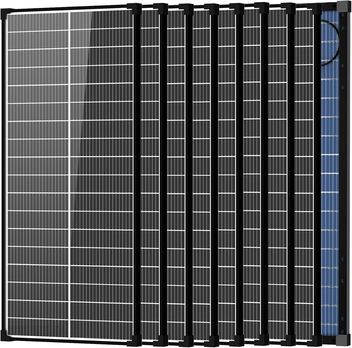 El panel solar de 100 vatios, tipo N del panel solar 18BB 25,6% de...