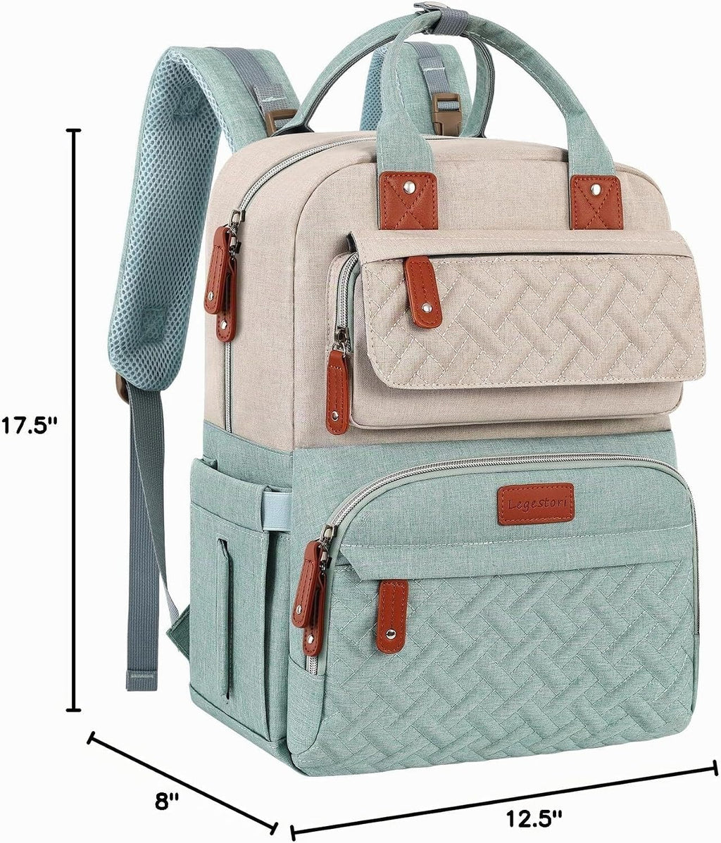 Legestori Mochila para pañales, bolsa de pañales para bebé niña con...