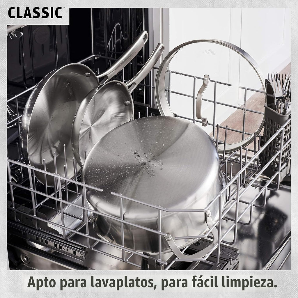 Juego de utensilios de cocina de acero inoxidable clásicos Calphalo...