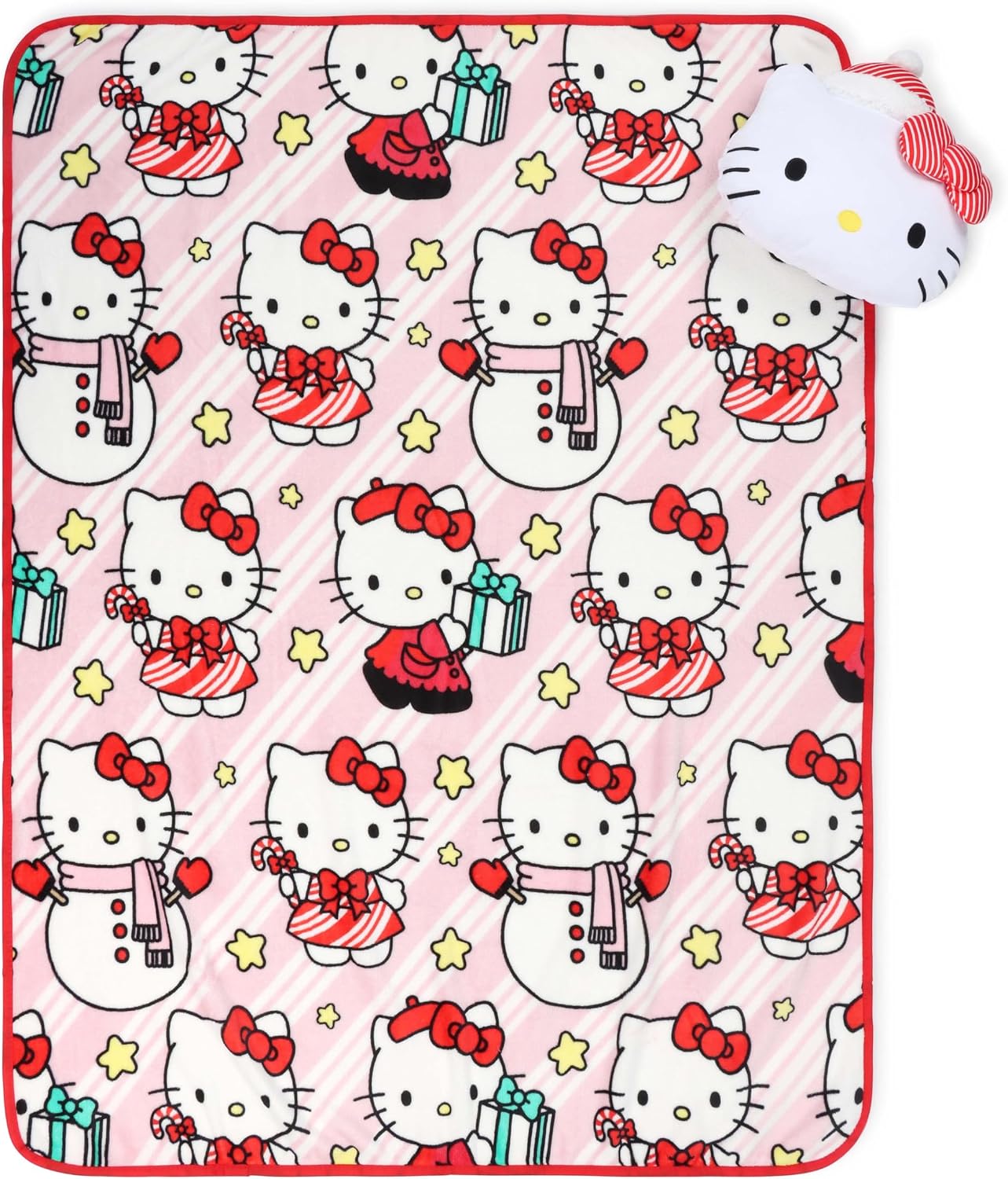 Jay Franco Hello Kitty - Juego de Navidad Nogginz de 12 pulgadas y...