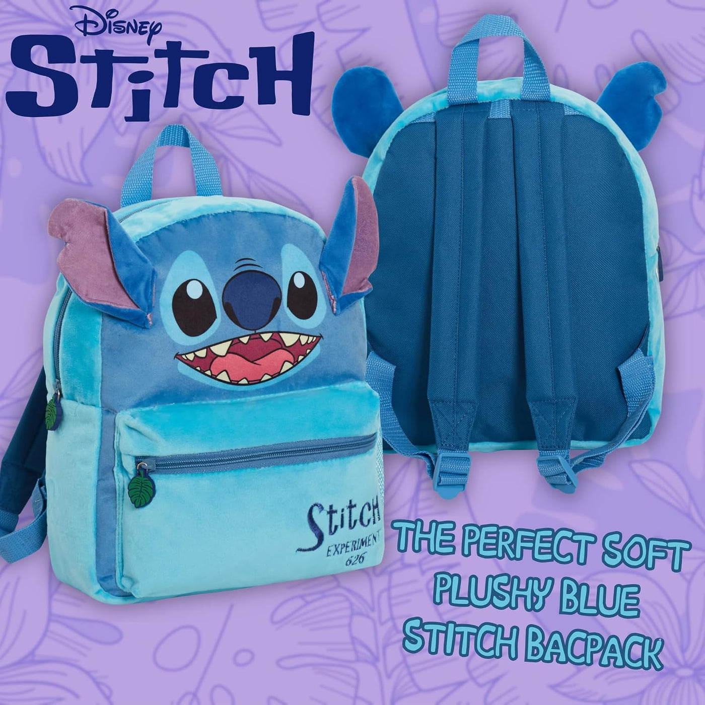 Disney Lilo and Stitch Bag - Mochila de felpa para niños, mochila e...