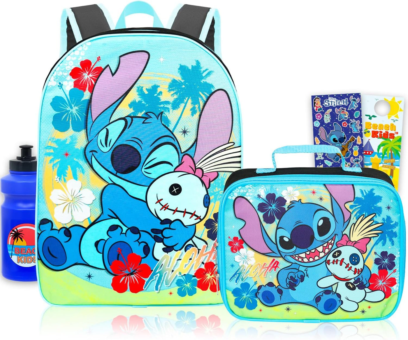 Mochila Stitch con lonchera para niños, paquete escolar + más | Bol...