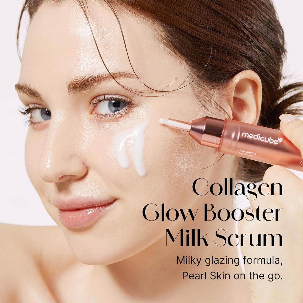 medicube Milky Collagen Double Glow Lock Duo: Máscara Envolvente de...