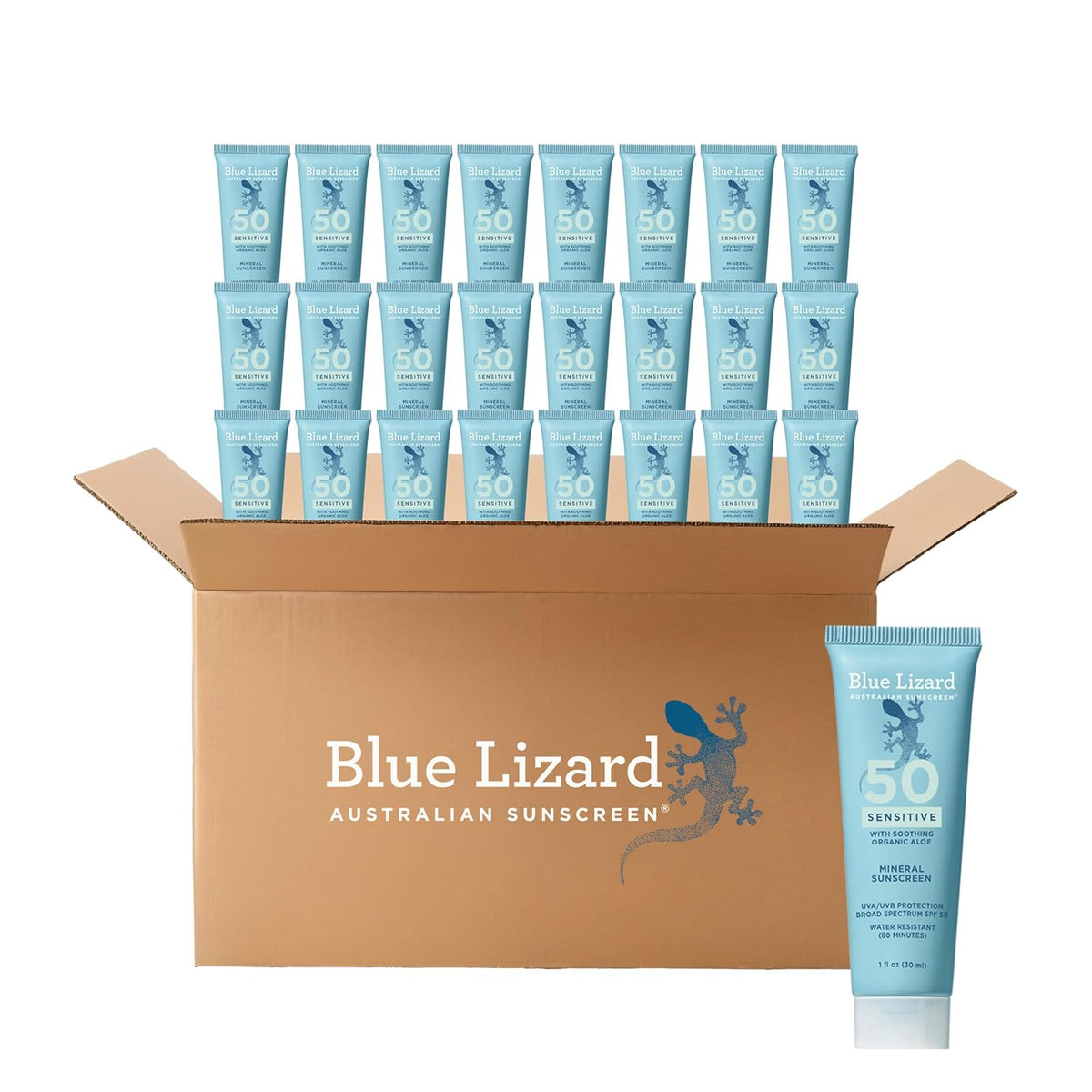 Blue Lizard Sensitive Mineral Sunscreen SPF 50 Loción de protección...