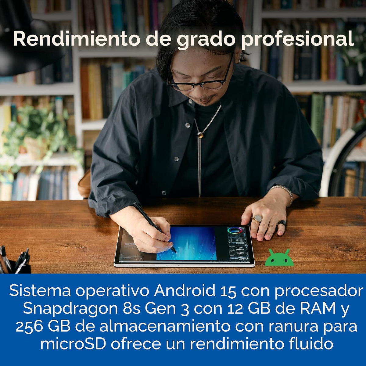 Wacom MovinkPad Pro 14, tableta móvil Android, OLED con ProPen 3 |...