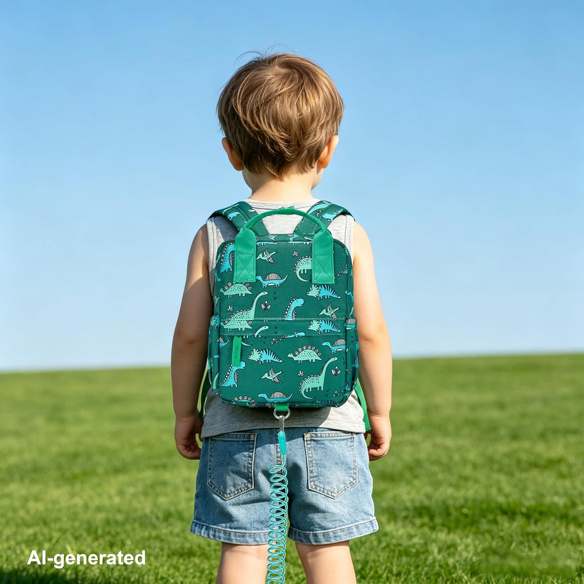 Mochila con correa para niños pequeños con eslabón de muñeca antipé...